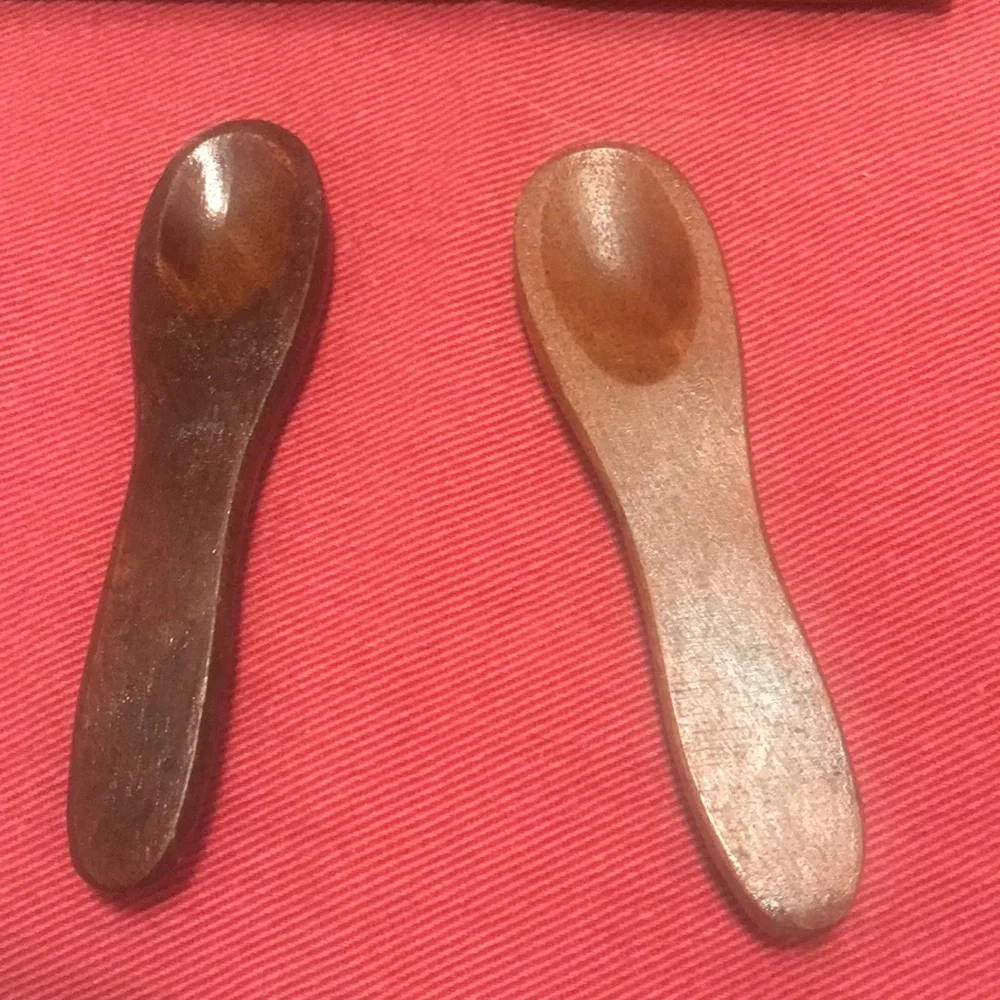 Box Wood Box Vintage Handmade Wood Spoons